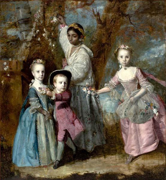 Sir Joshua Reynolds Elisabeth, Sarah and Edward, Children of Edward Holden Cruttenden oil painting picture